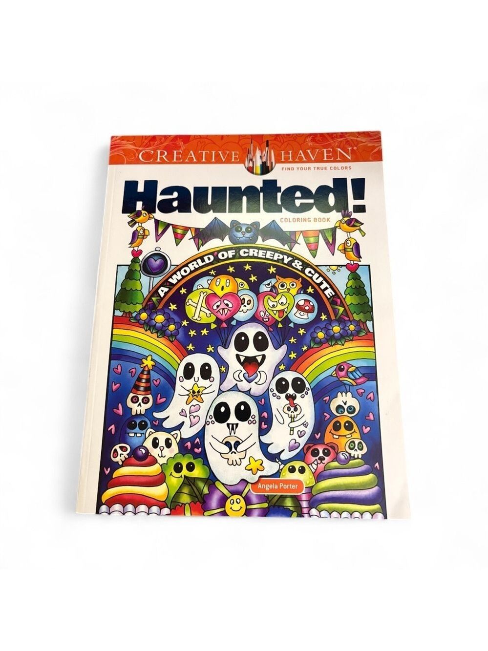 Creative Haven Haunted Coloring Book for Adults NEW